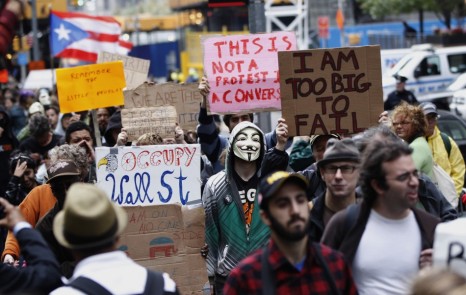One of the Occupy protests. Photo: ibtimes.com